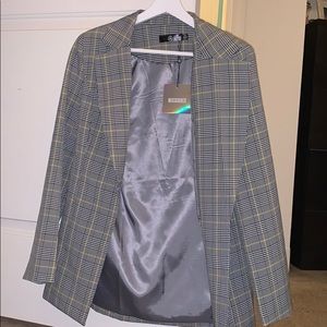 Missguided Plaid Blazer!